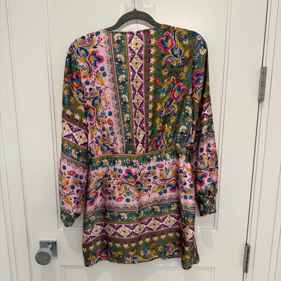 Zara Multicolor Patterned Mini Dress - Picture 5 of 5